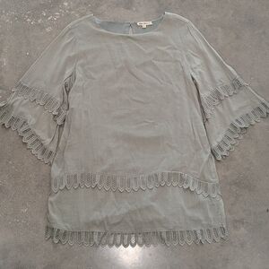 Sage Green 100% Cotton Boho Dress